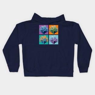 Pop Haliclona Sponge Art - Cool Underwater Kids Hoodie